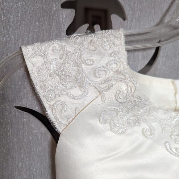 new girl special occasion dress flower girl country first communion ivory sz 12 - Picture 6 of 8